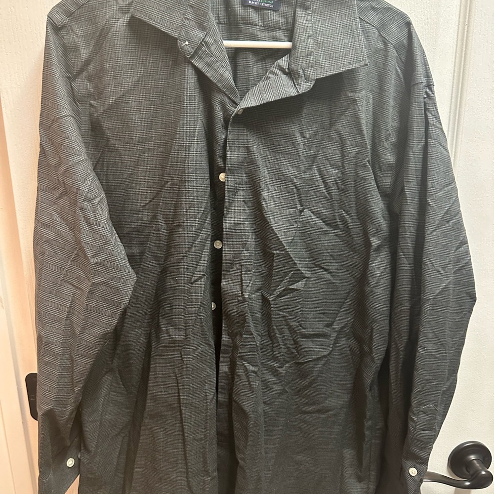 Tommy Hilfiger Black and White Checkered Shirt size XL/ NWOT125